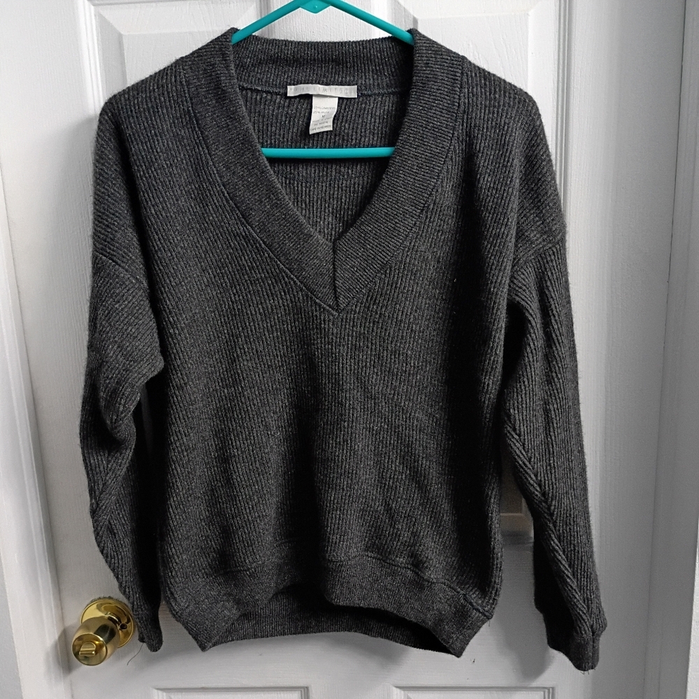 Vintage Wool The Limited Gray V-Neck Sweater